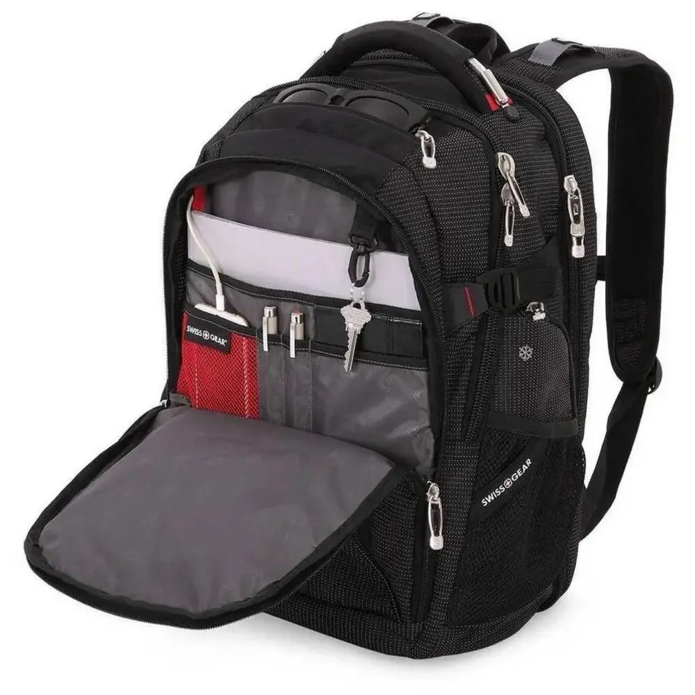 SWISSGEAR ScanSmart Commander TSA Laptop Backpack School/Travel‎ Bag w/ USB 5358